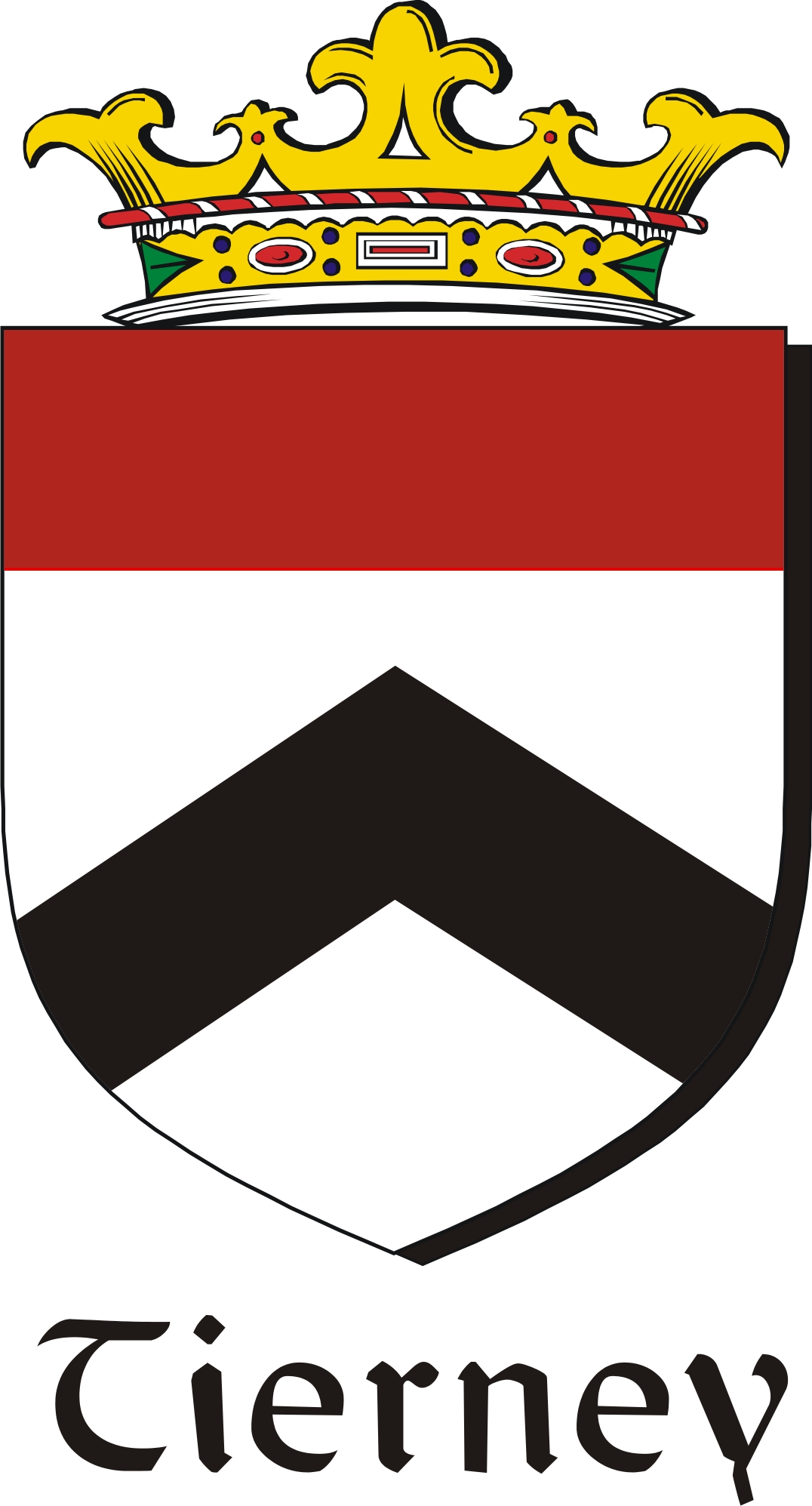 Product picture Tierney Family Crest / Irish Coat of Arms Image Download