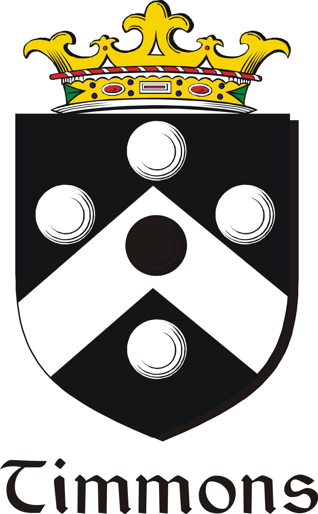 Product picture Timmons Family Crest / Irish Coat of Arms Image Download