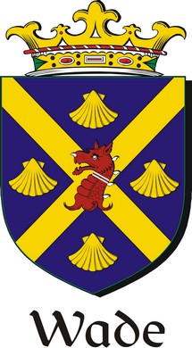 Product picture Wade Family Crest / Irish Coat of Arms Image Download