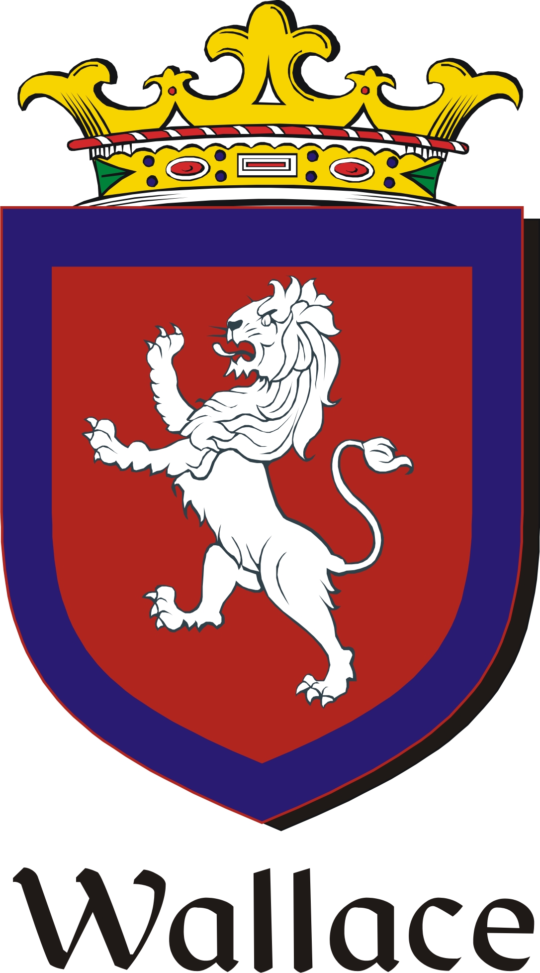 Product picture Wallace Family Crest / Irish Coat of Arms Image Download