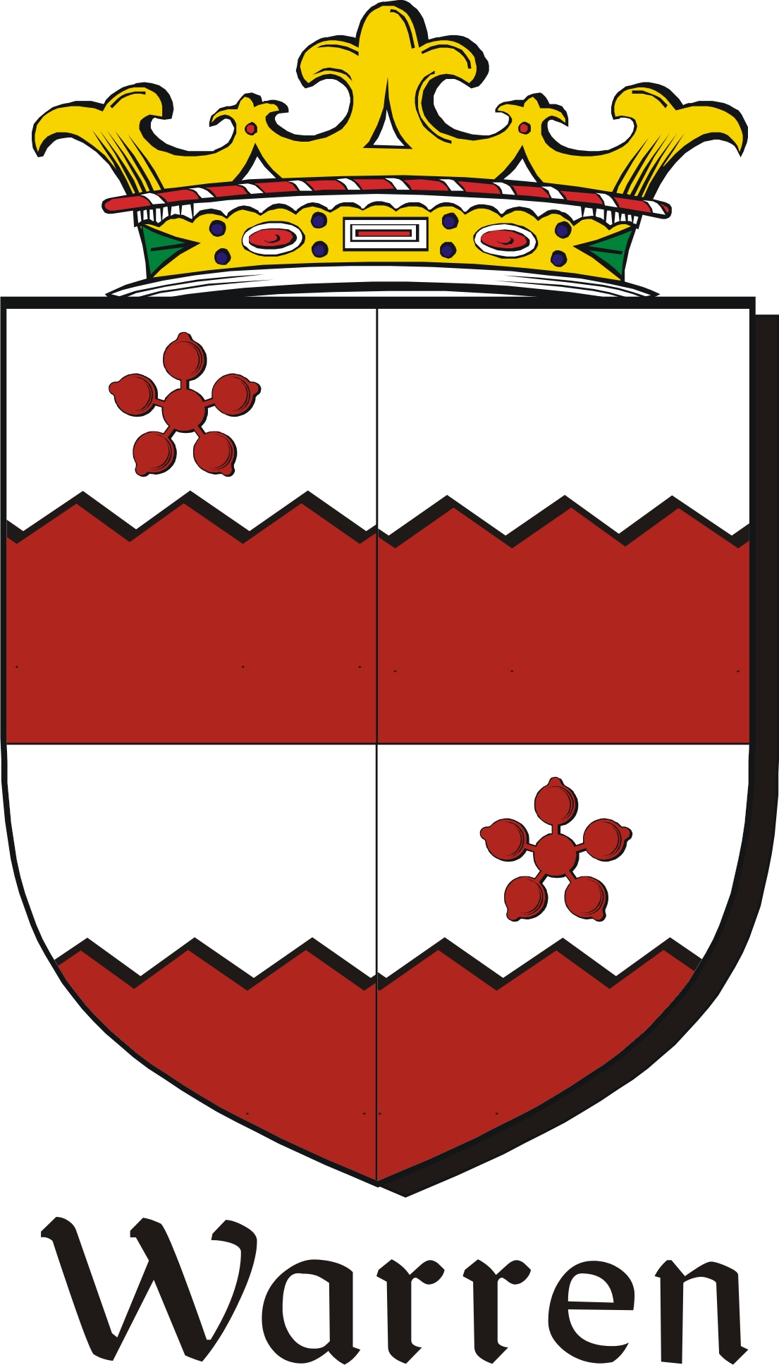 Product picture Warren-2 Family Crest / Irish Coat of Arms Image Download