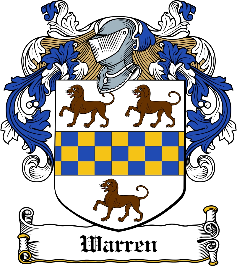 Product picture Warren Family Crest / Irish Coat of Arms Image Download