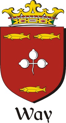 Product picture Way Family Crest / Irish Coat of Arms Image Download