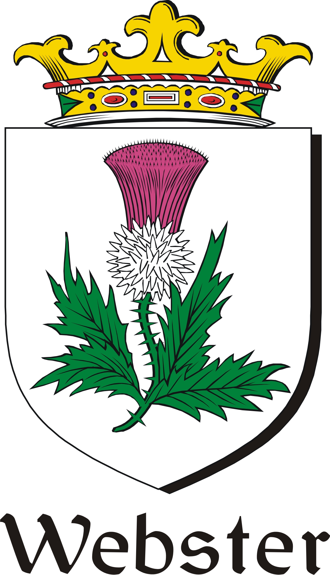 Product picture Webster Family Crest / Irish Coat of Arms Image Download