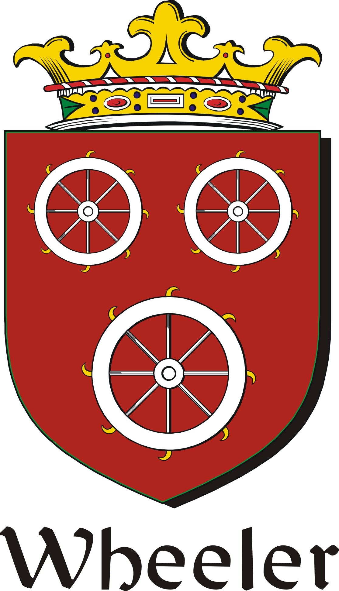 Product picture Wheeler Family Crest / Irish Coat of Arms Image Download