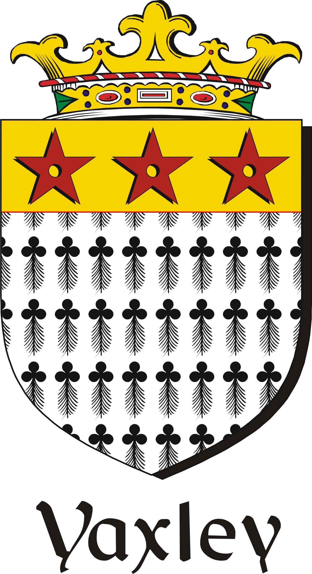 Product picture Yaxley Family Crest / Irish Coat of Arms Image Download