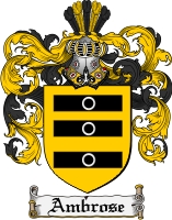 Product picture Ambrose Family Crest Ambrose Coat of Arms Digital Download