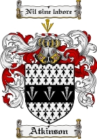 Product picture Atkinson Family Crest Atkinson Coat of Arms Digital Download
