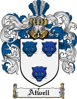 Product picture Atwell Family Crest Atwell Coat of Arms Digital Download