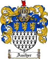 Product picture Aucher Family Crest Aucher Coat of Arms Digital Download