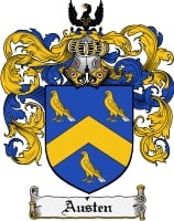 Product picture Austen Family Crest Austen Coat of Arms Digital Download