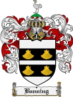 Product picture Banning Family Crest Banning Coat of Arms Digital Download