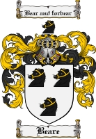 Product picture Beare Family Crest Beare Coat of Arms Digital Download