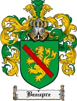 Product picture Beaupre Family Crest Beaupre Coat of Arms Digital Download