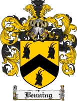 Product picture Benning Family Crest Benning Coat of Arms Digital Download