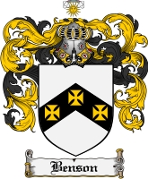 Product picture Benson Family Crest Benson Coat of Arms Digital Download