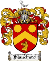 Product picture Blanchard Family Crest Blanchard Coat of Arms Digital Download