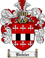 Product picture Boteler Family Crest Boteler Coat of Arms Digital Download