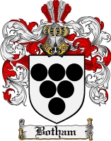 Product picture Botham Family Crest Botham Coat of Arms Digital Download