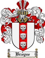 Product picture Brayne Family Crest Brayne Coat of Arms Digital Download