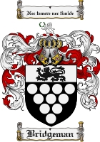 Product picture Bridgeman Family Crest Bridgeman Coat of Arms Digital Download