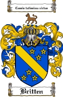 Product picture Britten Family Crest Britten Coat of Arms Digital Download