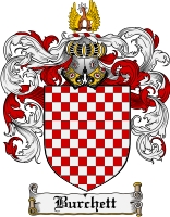 Product picture Burchett Family Crest Burchett Coat of Arms Digital Download