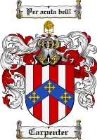 Product picture Carpenter Family Crest Carpenter Coat of Arms Digital Download