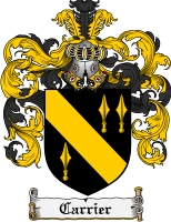 Product picture Carrier Family Crest Carrier Coat of Arms Digital Download
