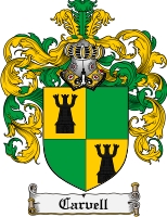 Product picture Carvell Family Crest Carvell Coat of Arms Digital Download