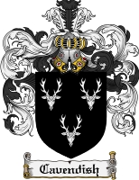Product picture Cavendish Family Crest Cavendish Coat of Arms Digital Download