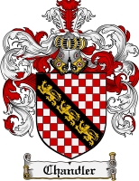 Product picture Chandler Family Crest Chandler Coat of Arms Digital Download