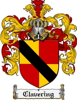 Product picture Clavering Family Crest Clavering Coat of Arms Digital Download
