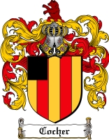 Product picture Cocher Family Crest Cocher Coat of Arms Digital Download