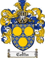 Product picture Coffin Family Crest Coffin Coat of Arms Digital Download