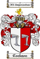 Product picture Cookson Family Crest Cookson Coat of Arms Digital Download