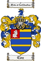 Product picture Cox Family Crest Cox Coat of Arms Digital Download