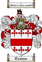 Product picture Craven Family Crest Craven Coat of Arms Digital Download