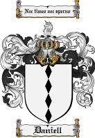 Product picture Daniell Family Crest Daniell Coat of Arms Digital Download