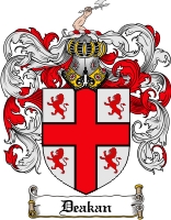 Product picture Deakan Family Crest Deakan Coat of Arms Digital Download