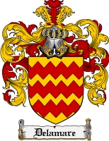 Product picture Delamare Family Crest Delamare Coat of Arms Digital Download