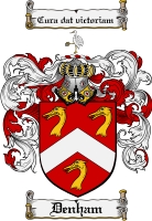 Product picture Denham Family Crest Denham Coat of Arms Digital Download