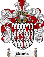 Product picture Dennis Family Crest Dennis Coat of Arms Digital Download