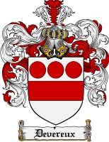 Product picture Devereux Family Crest Devereux Coat of Arms Digital Download