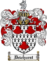 Product picture Dewhurst Family Crest Dewhurst Coat of Arms Digital Download