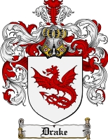 Product picture Drake Family Crest Drake Coat of Arms Digital Download