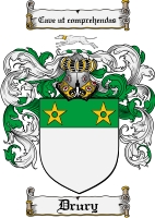 Product picture Drury Family Crest Drury Coat of Arms Digital Download