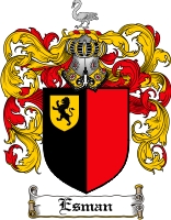 Product picture Esman Family Crest Esman Coat of Arms Digital Download