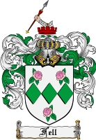 Product picture Fell Family Crest Fell Coat of Arms Digital Download