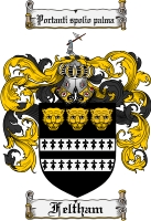 Product picture Feltham Family Crest Feltham Coat of Arms Digital Download